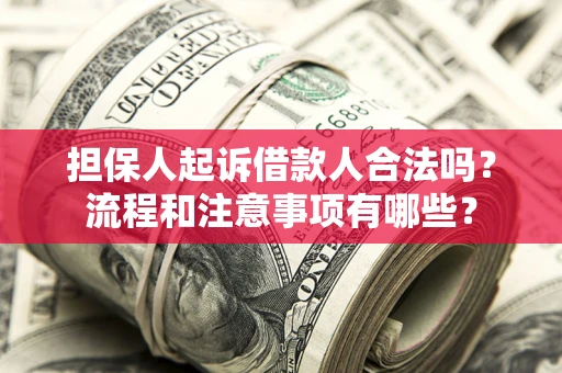 北京担保人起诉借款人合法吗？流程和注意事项有哪些？